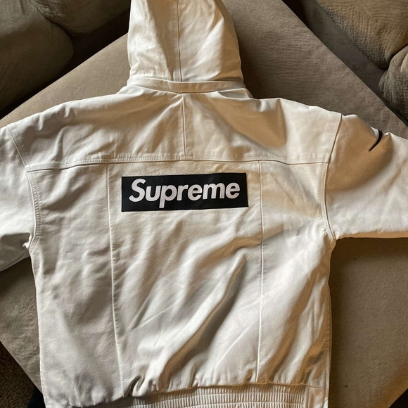 supreme nike leather anorak